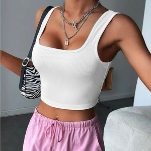 White shein top, size medium